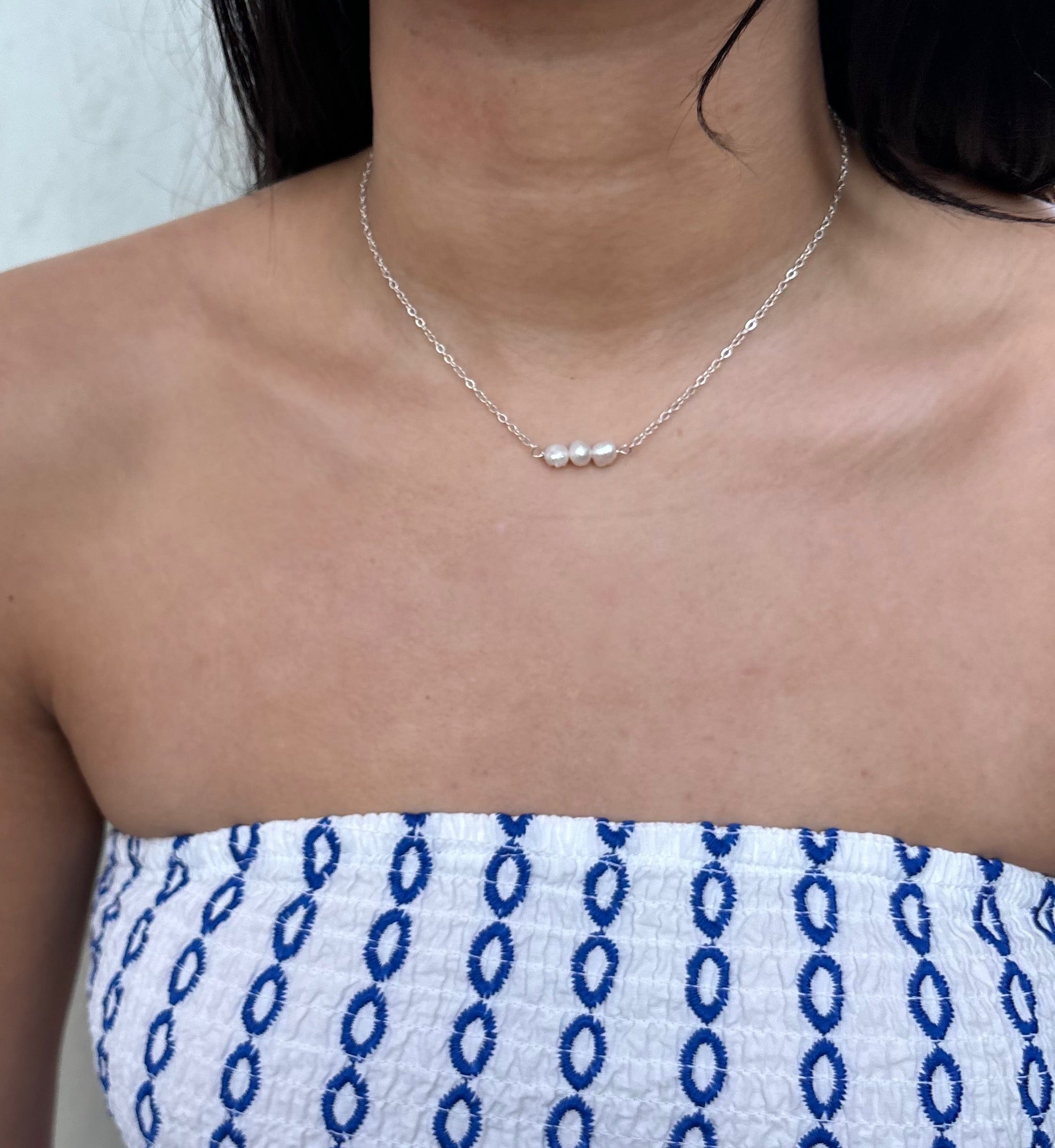 Three Lucky Pearl Necklace