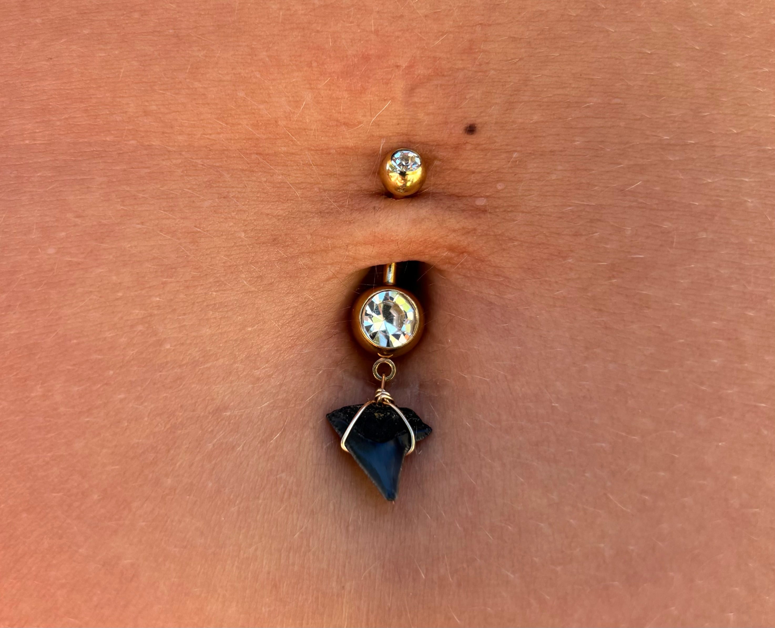 Shark Tooth Belly Ring