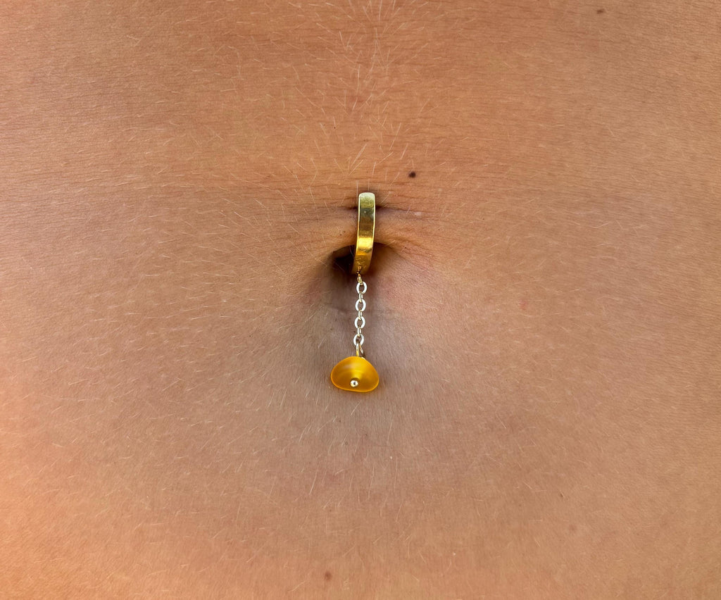 Clicker Drop Belly Ring