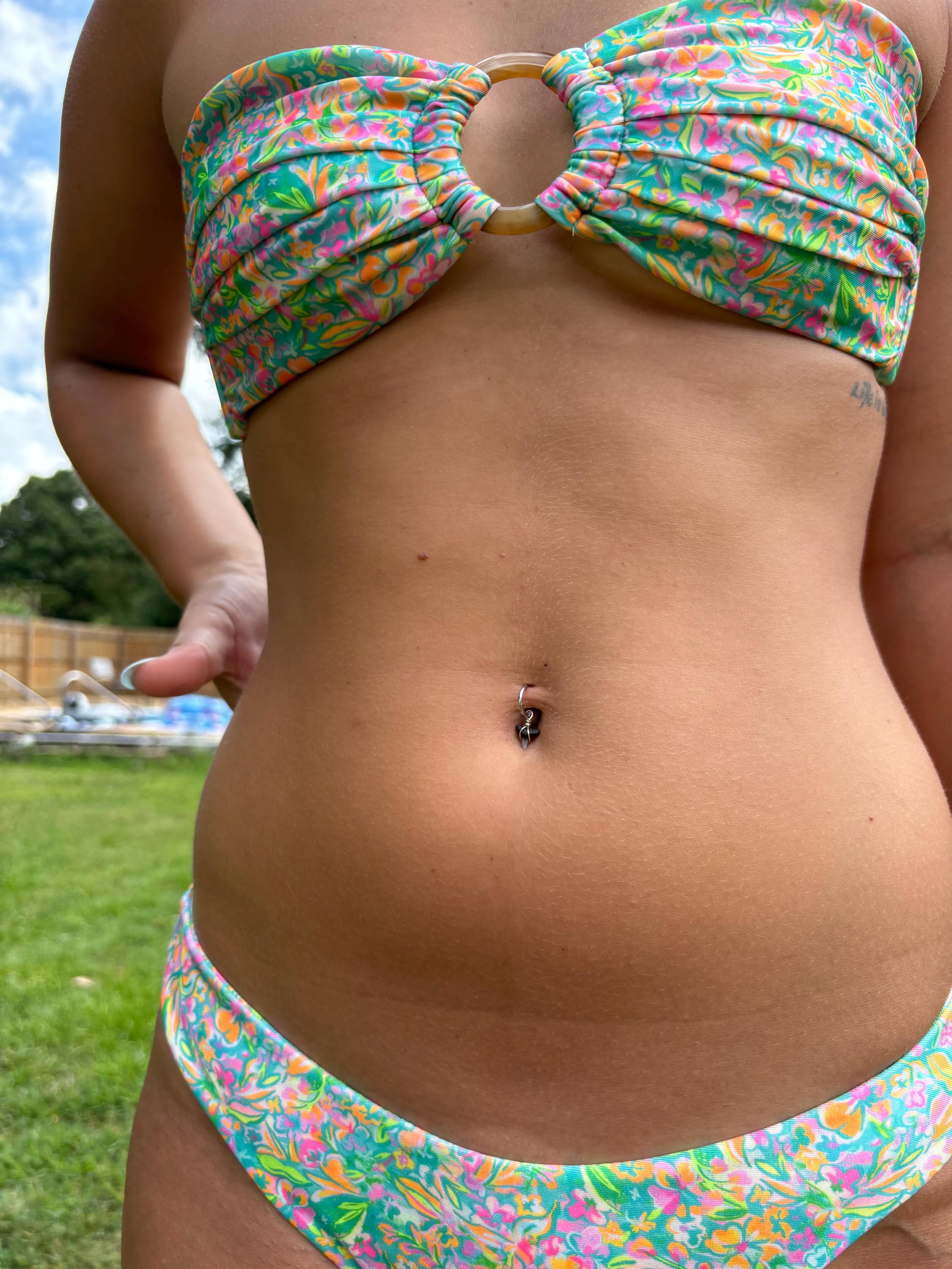 Shark Tooth Hoop Belly Ring