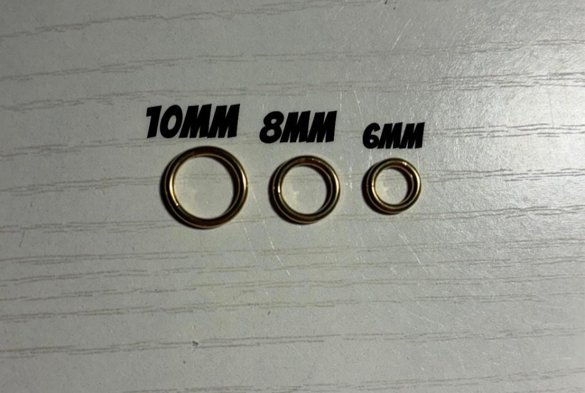 Shark Tooth Drop Hoop Belly Ring