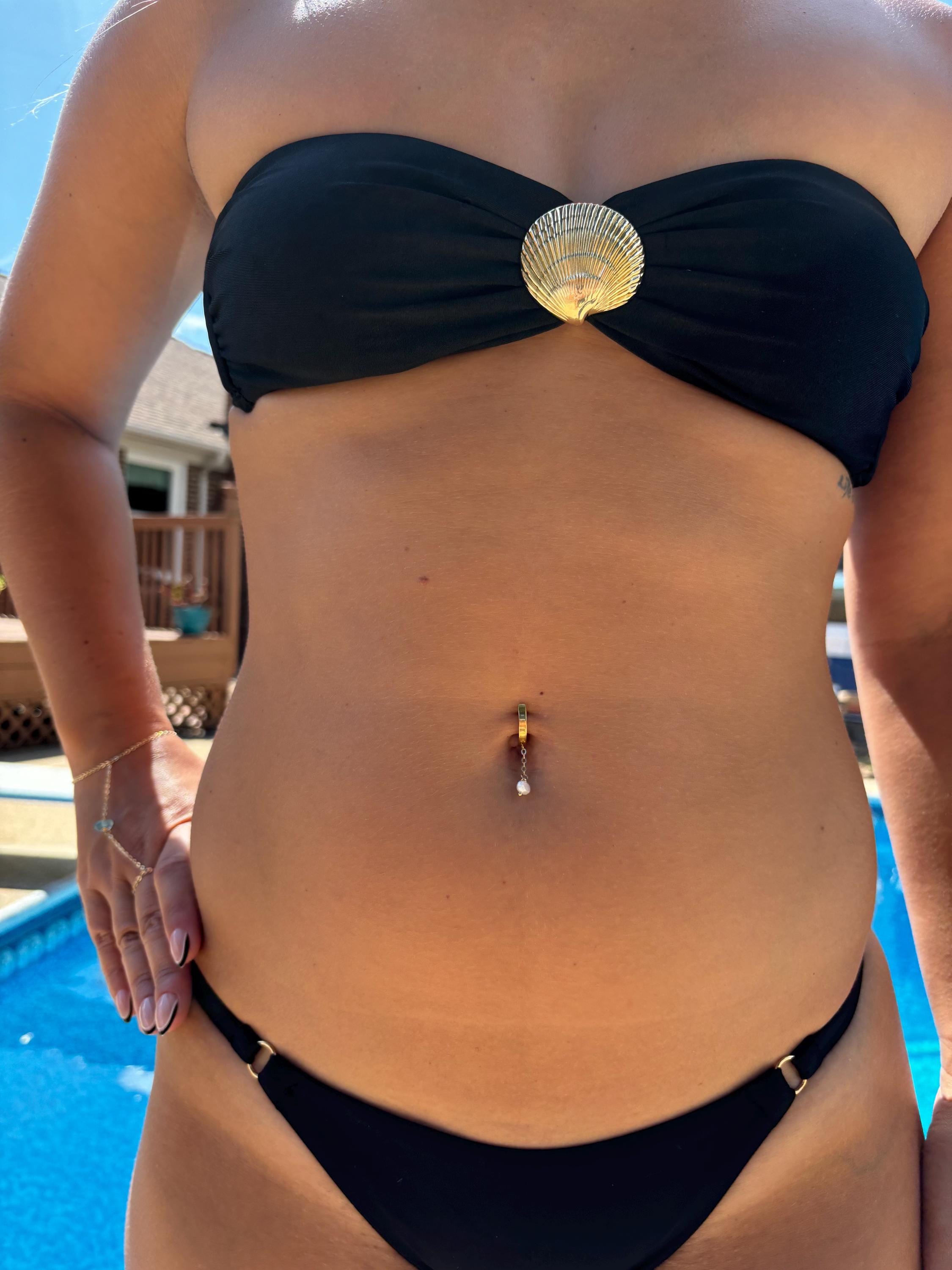 Clicker Drop Belly Ring