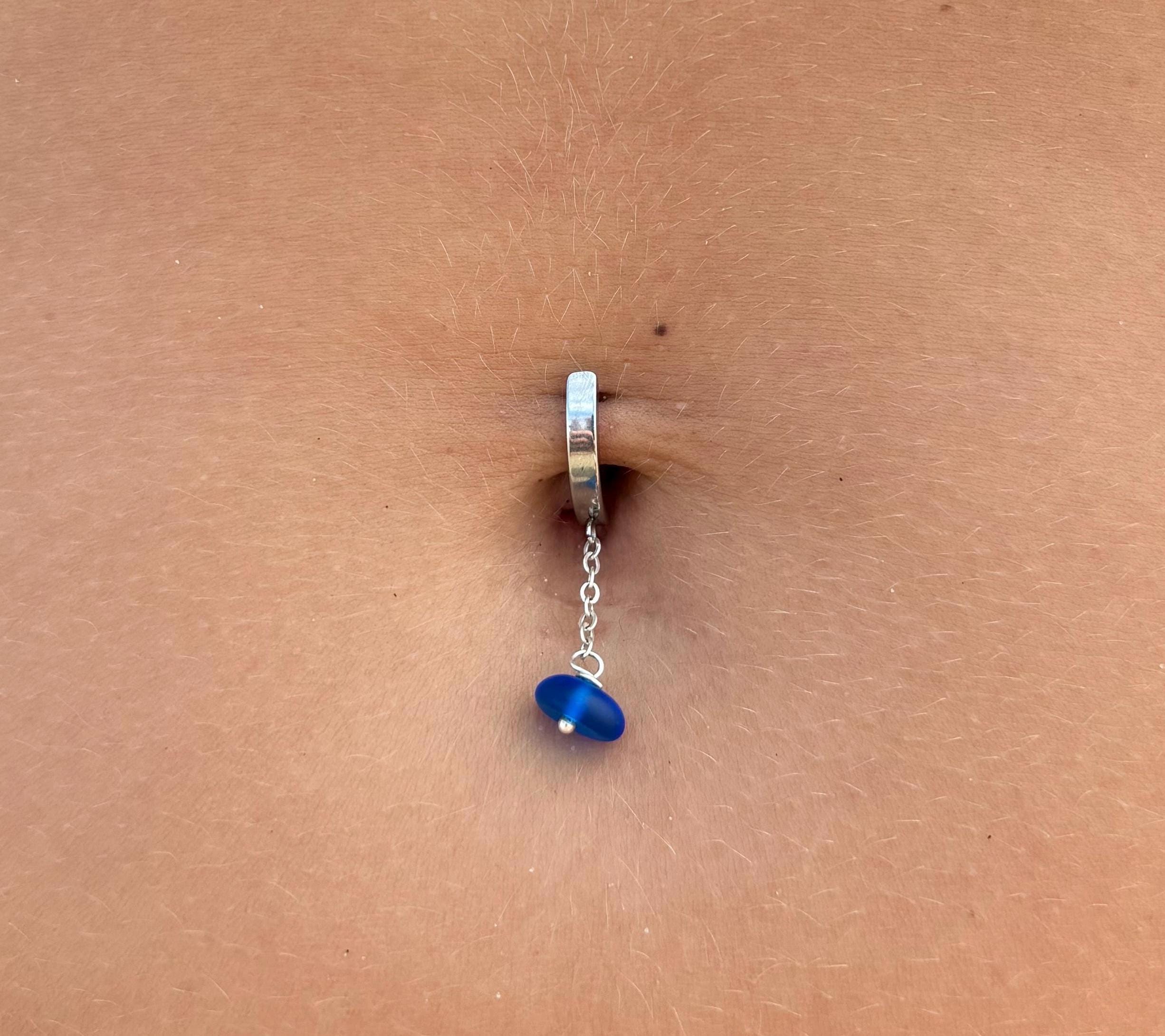 Clicker Drop Belly Ring