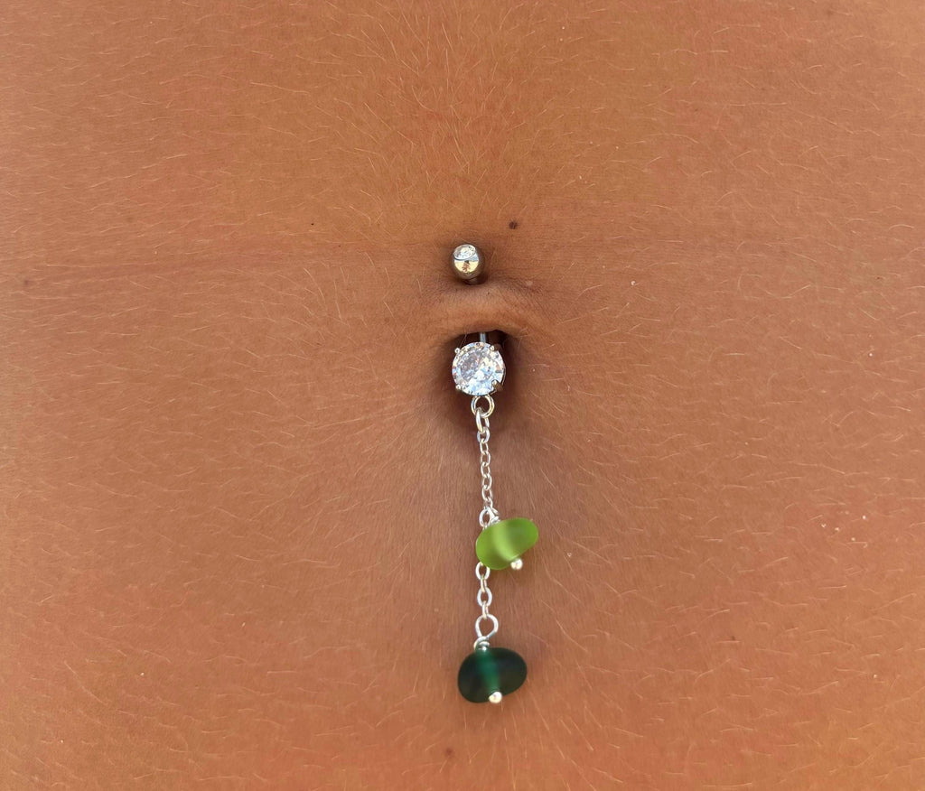 Two Drop Belly Ring