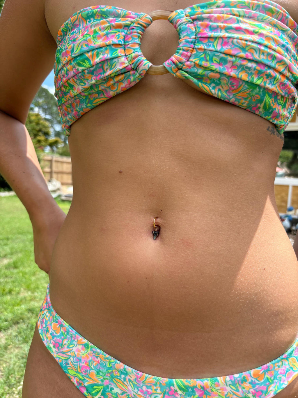Shark Tooth Hoop Belly Ring