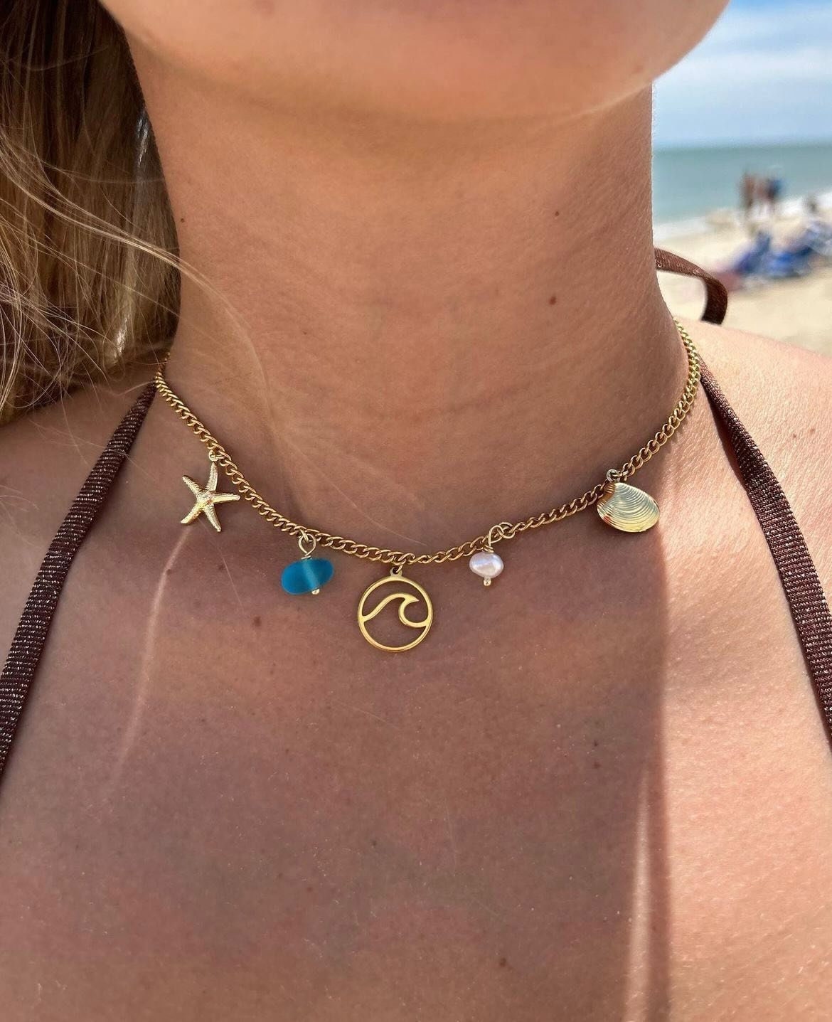 Into the Ocean Charm Chain Necklace