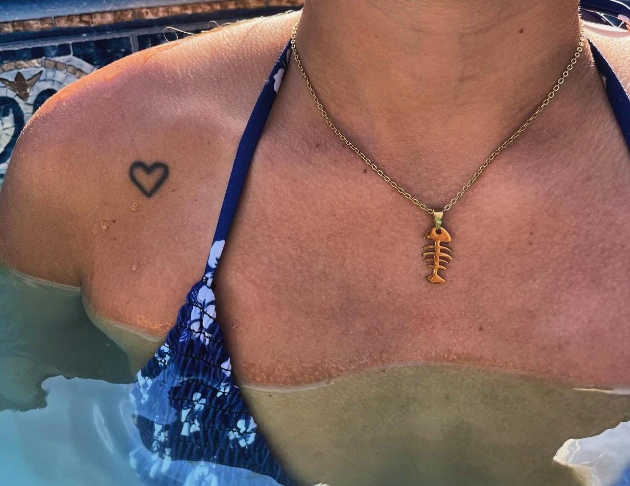 Fish Bone Chain Necklace
